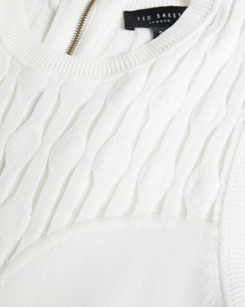 POLYAN-Dresses-Stitch Detailed Bodycon Dress- Ted Baker Romania